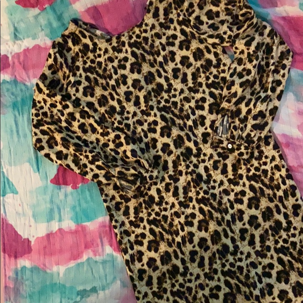 Reynah Couture animal print shift dress
